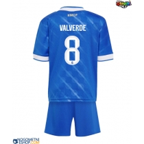 Otroški Nogometni dresi Real Madrid Federico Valverde #8 Tretji 2025-26 Kratek Rokav (+ Kratke hlače)